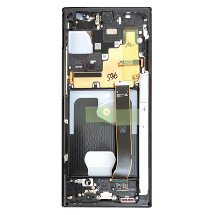Original Screen Replacement with Frame for Samsung Galaxy Note20 Ultra/Note 20 Ultra 5G (Black)
