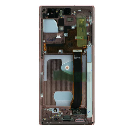 Original Screen Replacement with Frame for Samsung Galaxy Note20 Ultra/Note20 Ultra 5G (Gold)