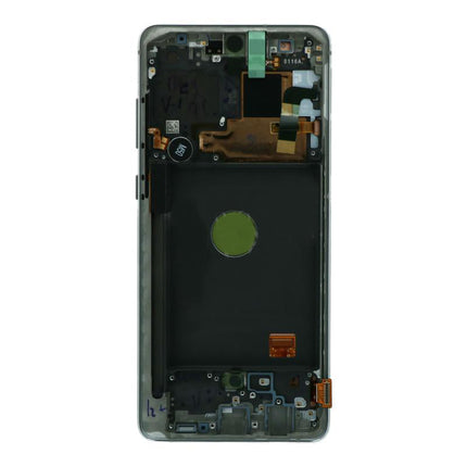 OEM Screen Replacement with Frame for Samsung Galaxy Note 10 Lite Silver