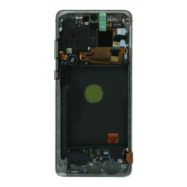 OEM Screen Replacement with Frame for Samsung Galaxy Note 10 Lite Silver