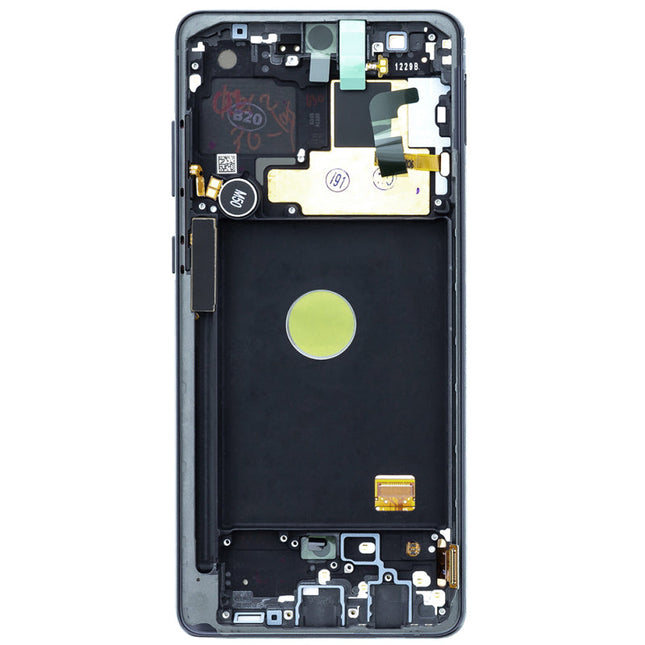 OEM Screen Replacement with Frame for Samsung Galaxy Note 10 Lite Silver