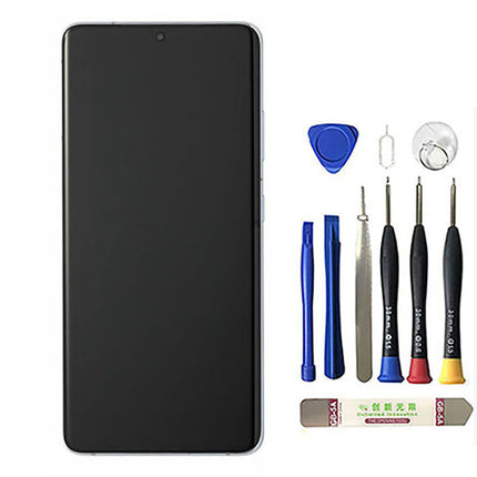 OEM Screen Replacement with Frame for Samsung Galaxy S21 PLUS Silver