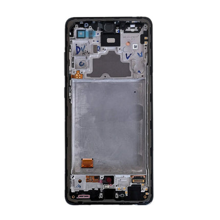 Original Screen Replacement with Frame for Samsung Galaxy A72 (Black)