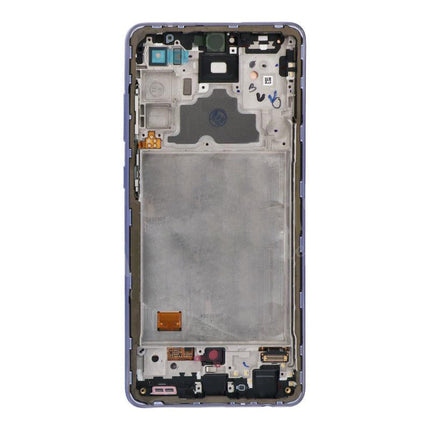 OEM Screen Replacement with Frame for Samsung Galaxy A72 (Purple)