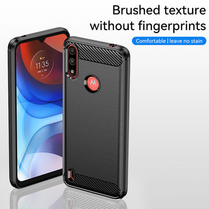 Brushed Silicone Phone Case For Motorola Moto E7i Power