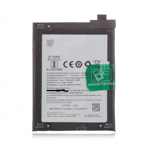 OEM Battery for OnePlus 3T 3400 mAh