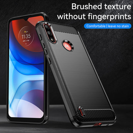 Brushed Silicone Phone Case For Motorola Moto E7i Power