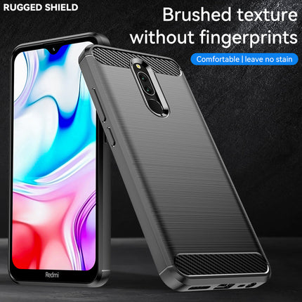 Brushed Silicone Phone Case For Redmi 8