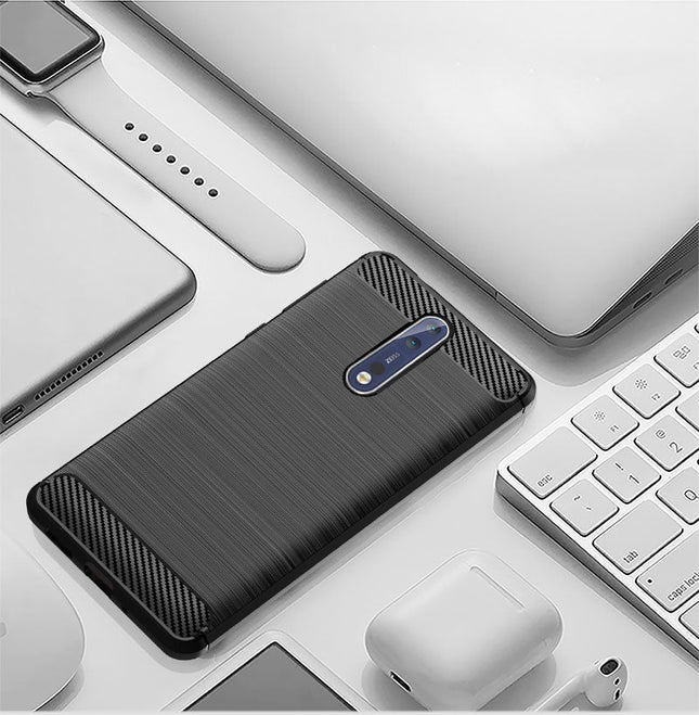 Brushed Silicone Phone Case For Nokia 8