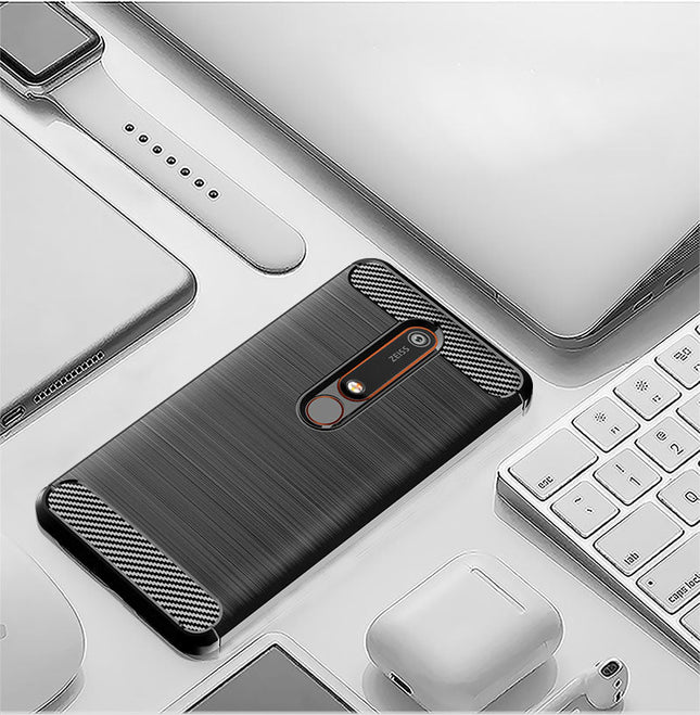 Brushed Silicone Phone Case For Nokia 6.1