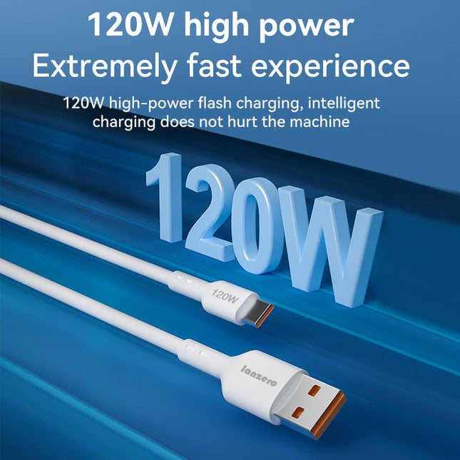 Super Type C Cable 120W USB C Quick Charger Fast Charging Cord For Oneplus Samsung Sony Google Huawei