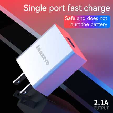 Lanzero C5 USB Charger 2.1A Power Adapter Phone Charger Plug Block