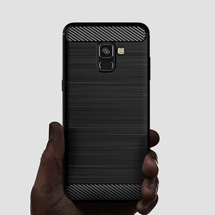 Brushed Silicone Phone Case For Samsung Galaxy A8 Plus 2018