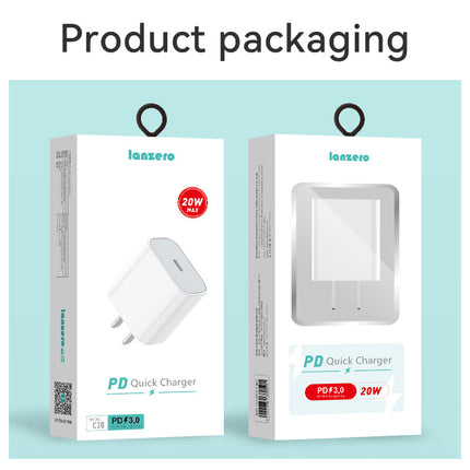 USB C Charger 20W PD Durable Compact high Speed USB C Wall Charger for iPhone 12/13/14/15 Pro Max