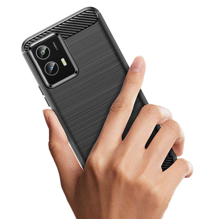 Brushed Silicone Phone Case For Vivo Y33E 5G