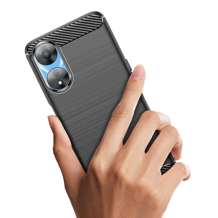 Brushed Silicone Phone Case For OPPO A58X 5G