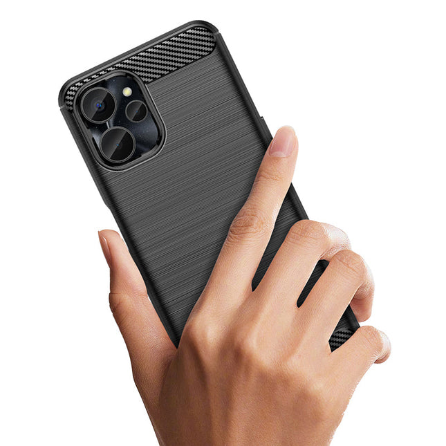 Brushed Silicone Phone Case For Realme Q5X 5G