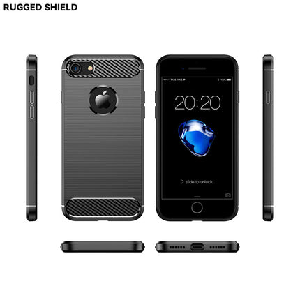 Brushed Silicone Phone Case For iPhone 8