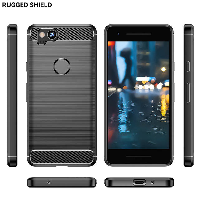 Brushed Silicone Phone Case For Google Pixel 2