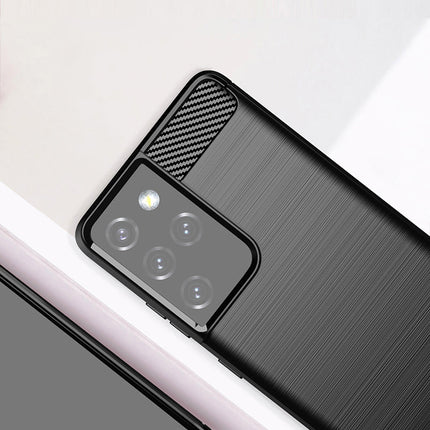 Brushed Silicone Phone Case For Samsung Galaxy S21 Ultra