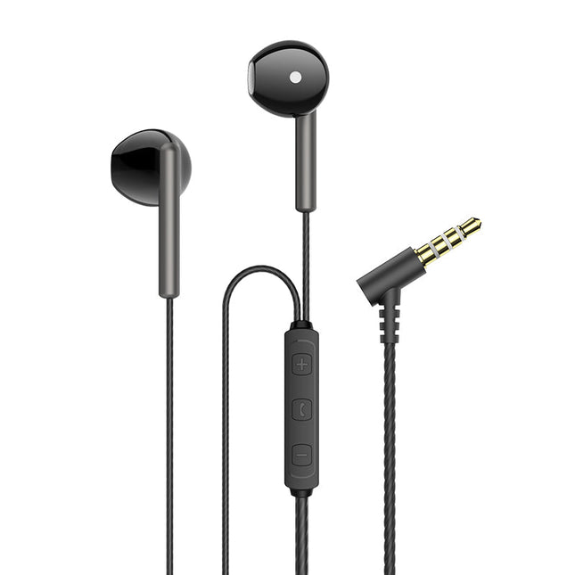 Lanzero wired headphones, hi-fi sound quality, in-line control with microphone, 3.5mm plug