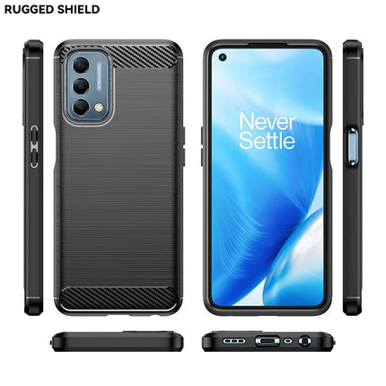 Brushed Silicone Phone Case For OnePlus Nord N200 5G