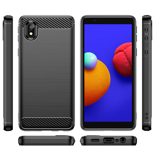 Brushed Silicone Phone Case For Samsung Galaxy M01 Core