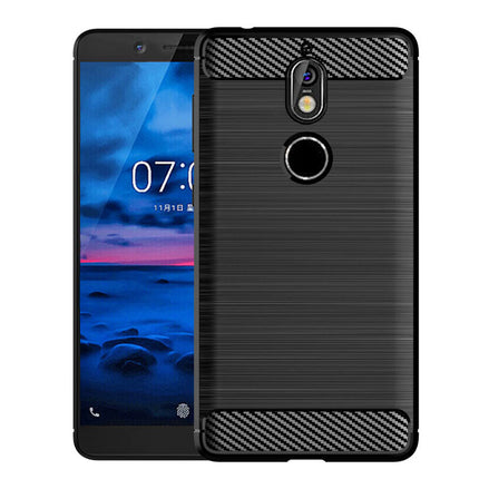 Brushed Silicone Phone Case For Nokia 7