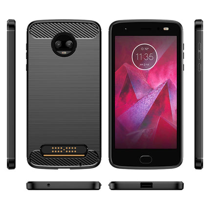Brushed Silicone Phone Case For Motorola Moto Z 2018