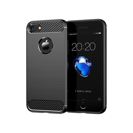 Brushed Silicone Phone Case For iPhone 8