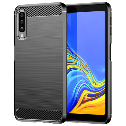 Brushed Silicone Phone Case For Samsung Galaxy A7 2018