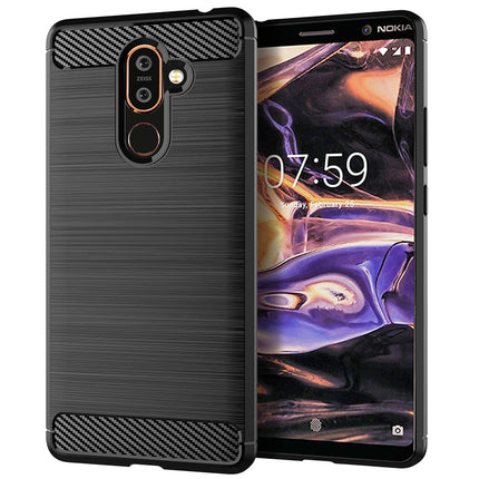 Brushed Silicone Phone Case For Nokia 7 Plus