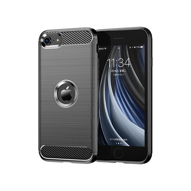 Brushed Silicone Phone Case For iPhone SE 2