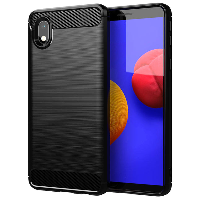 Brushed Silicone Phone Case For Samsung Galaxy A01 Core
