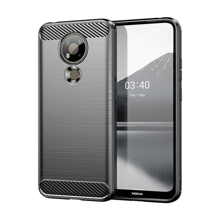 Brushed Silicone Phone Case For Nokia 3.4
