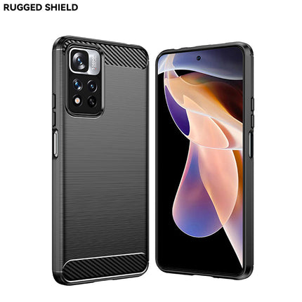 Brushed Silicone Phone Case For Redmi Note 11 Pro+ 5G(China)